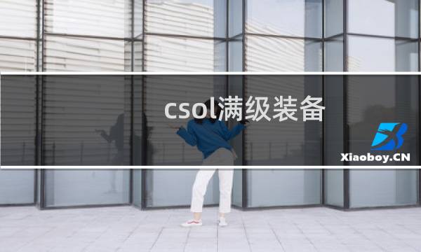 csol满级装备