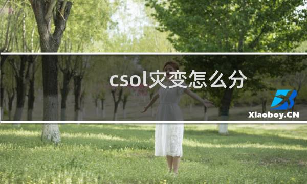 csol灾变怎么分