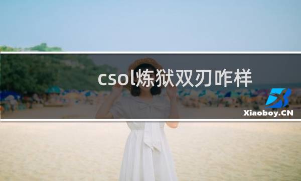 csol炼狱双刃咋样
