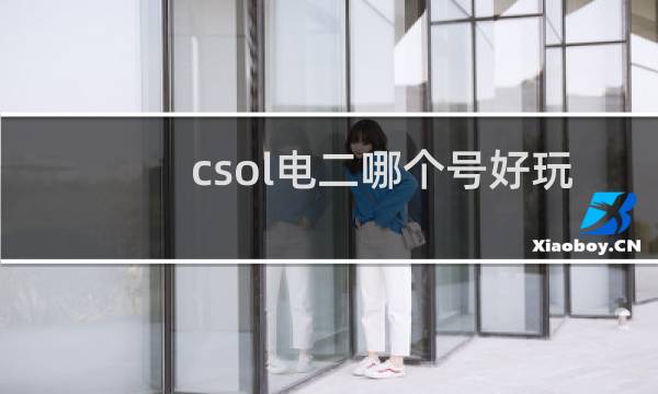 csol电二哪个号好玩