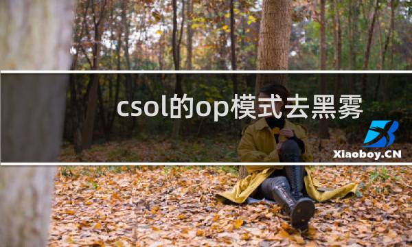 csol的op模式去黑雾