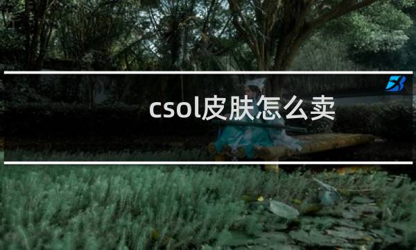 csol皮肤怎么卖