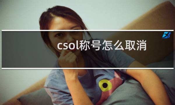 csol称号怎么取消