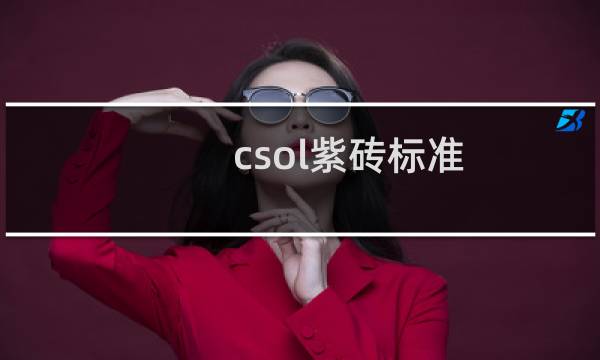 csol紫砖标准
