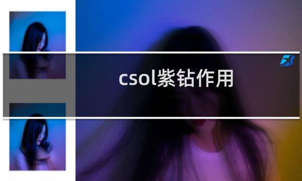 csol紫钻作用