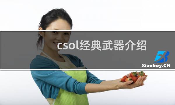 csol经典武器介绍