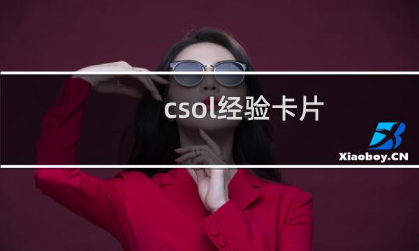 csol经验卡片