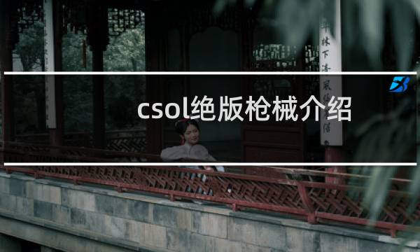 csol绝版枪械介绍