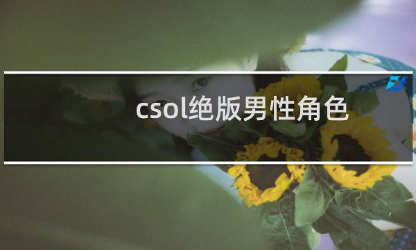 csol绝版男性角色