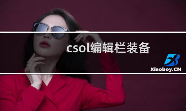 csol编辑栏装备