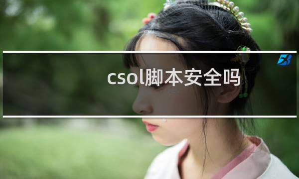 csol脚本安全吗