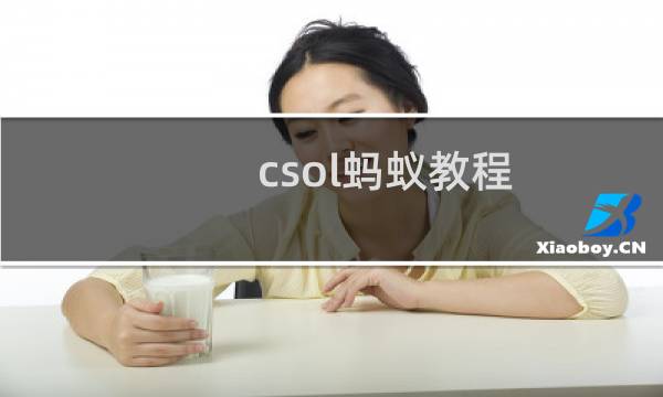 csol蚂蚁教程