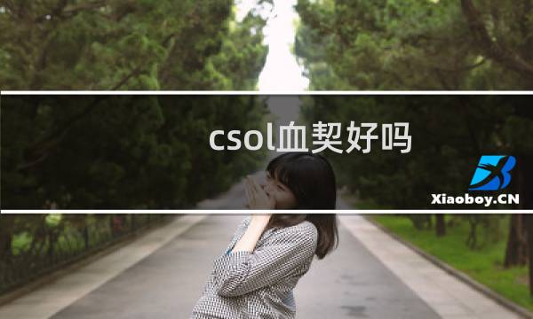 csol血契好吗
