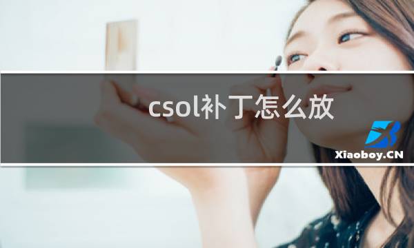 csol补丁怎么放