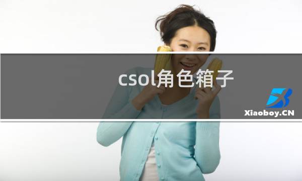 csol角色箱子