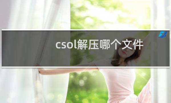 csol解压哪个文件