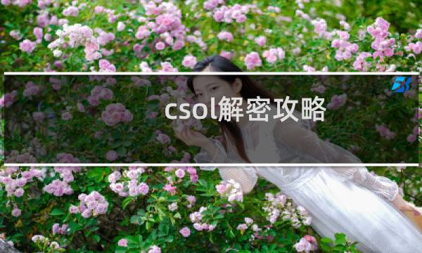 csol解密攻略