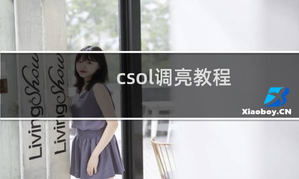 csol调亮教程