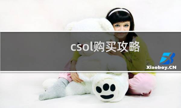 csol购买攻略