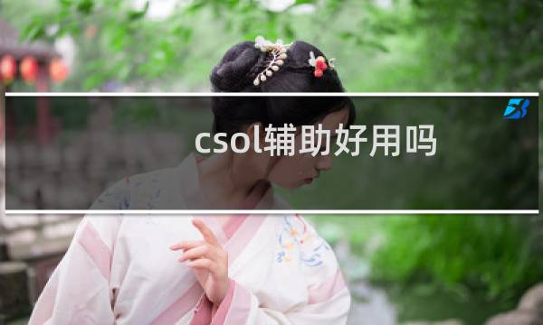 csol辅助好用吗