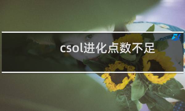 csol进化点数不足