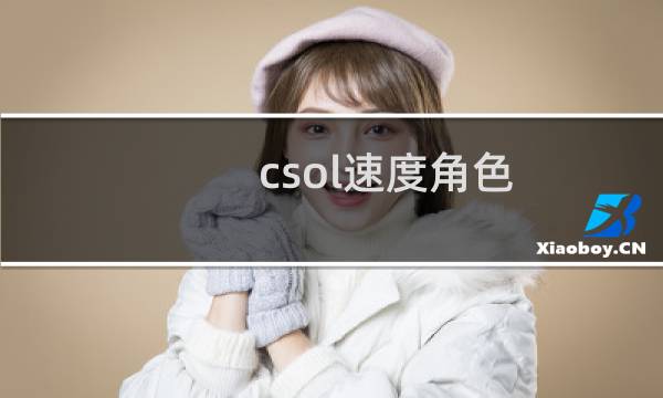 csol速度角色