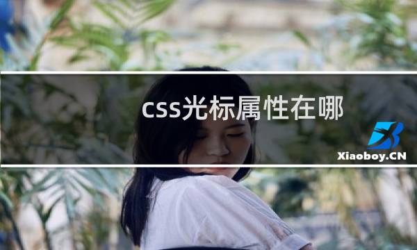 css光标属性在哪