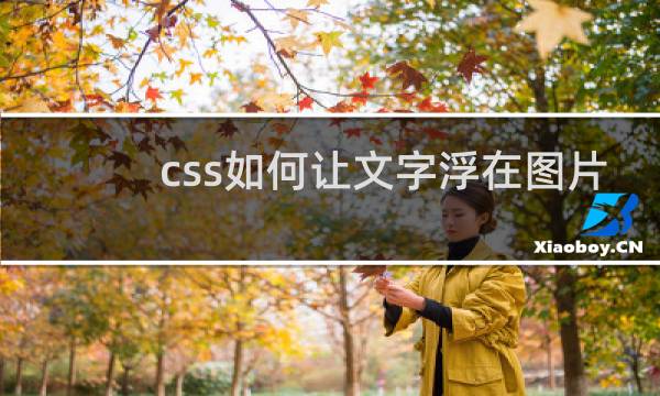 css如何让文字浮在图片