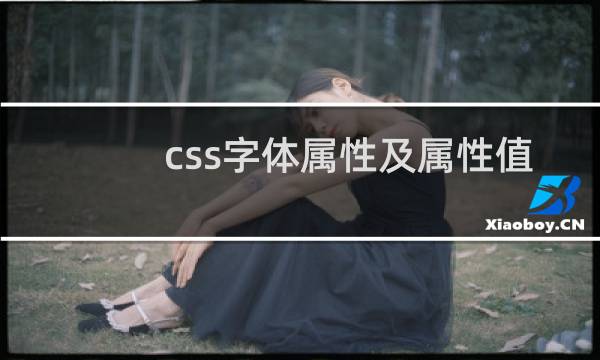 css字体属性及属性值