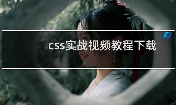 css实战视频教程下载