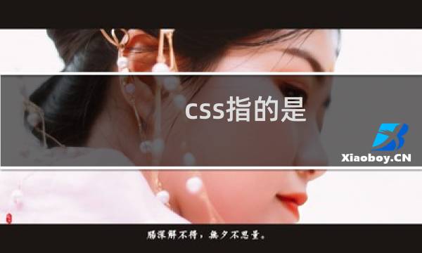 css指的是