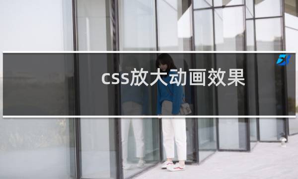 css放大动画效果