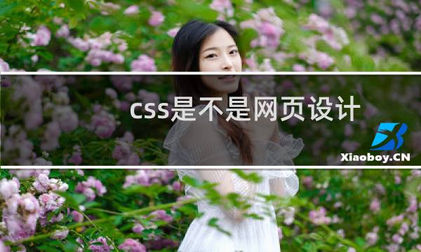 css是不是网页设计