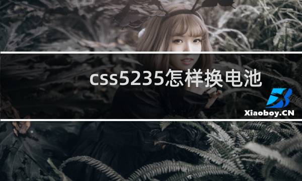 css5235怎样换电池
