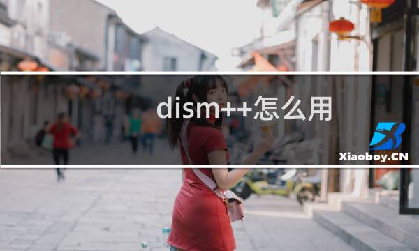 dism++怎么用