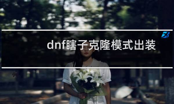 dnf瞎子克隆模式出装