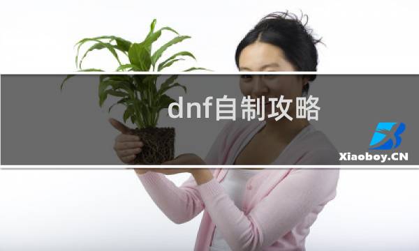 dnf自制攻略