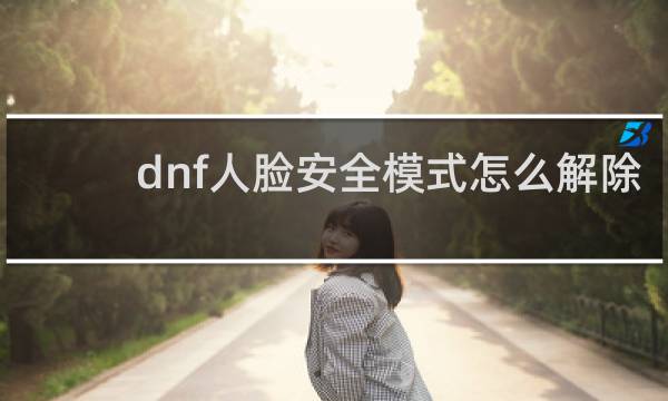 dnf人脸安全模式怎么解除
