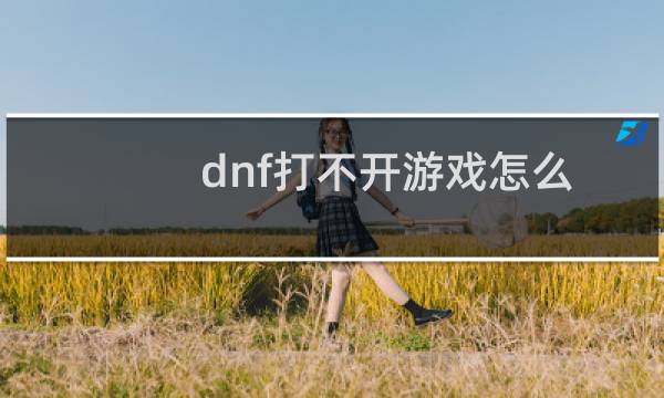 dnf打不开游戏怎么回事（dnf打不开游戏）