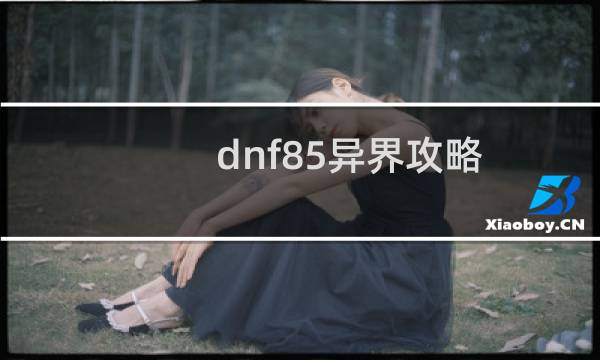 dnf85异界攻略