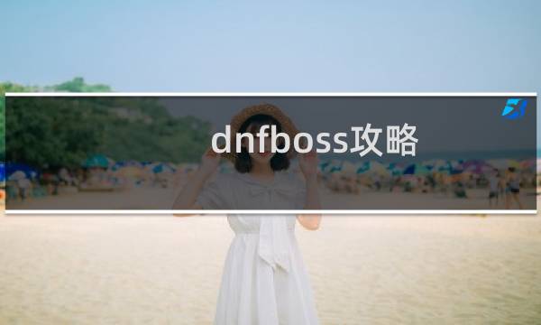 dnfboss攻略