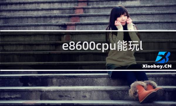 e8600cpu能玩lol吗图片