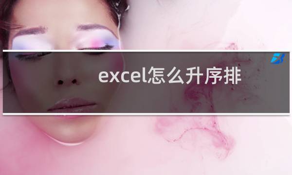 excel怎么升序排列，excel表格升序排列方法教程