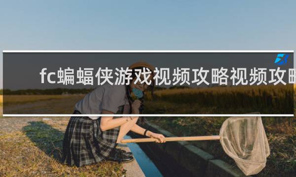 fc蝙蝠侠游戏视频攻略视频攻略