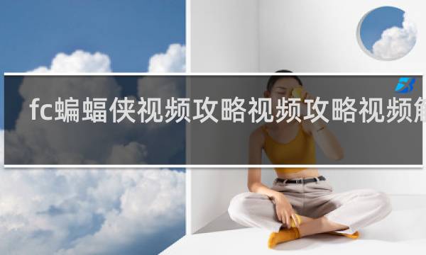 fc蝙蝠侠视频攻略视频攻略视频解说