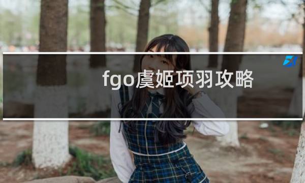 fgo虞姬项羽攻略
