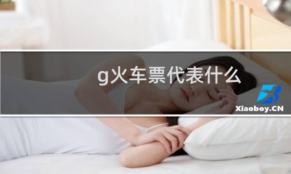 g火车票代表什么