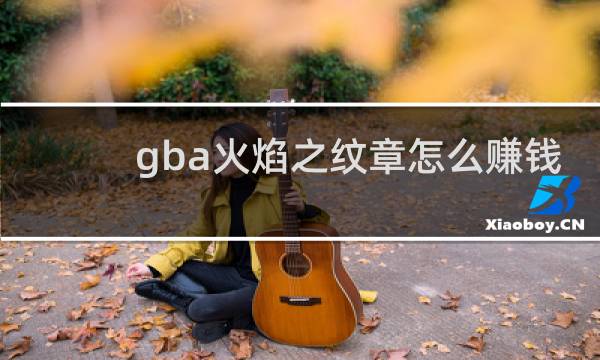 gba火焰之纹章怎么赚钱