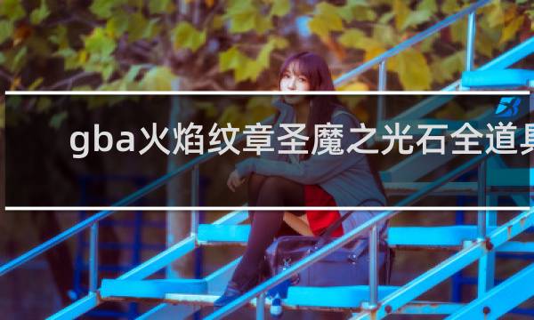 gba火焰纹章圣魔之光石全道具