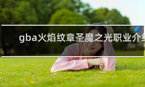 gba火焰纹章圣魔之光职业介绍
